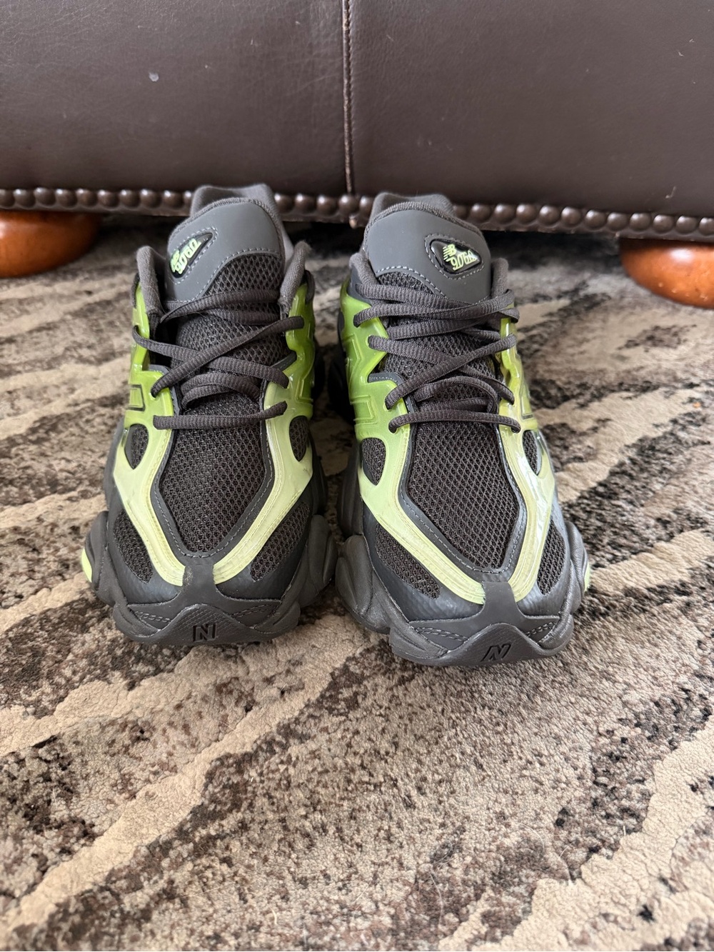 New Balance Black and Lime Green 9060